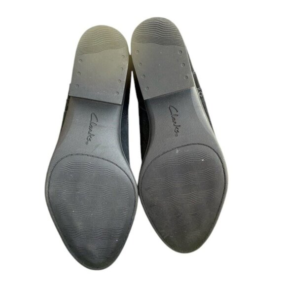 Clarks Collection Black Suede Ankle Boots 6.5 - Picture 4 of 7